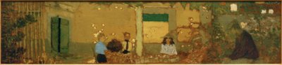 Család a kertben alkotó: Edouard Vuillard