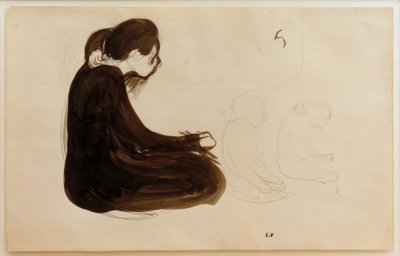 Nő ül alkotó: Edouard Vuillard
