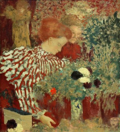 Csíkos ruhás nő alkotó: Edouard Vuillard