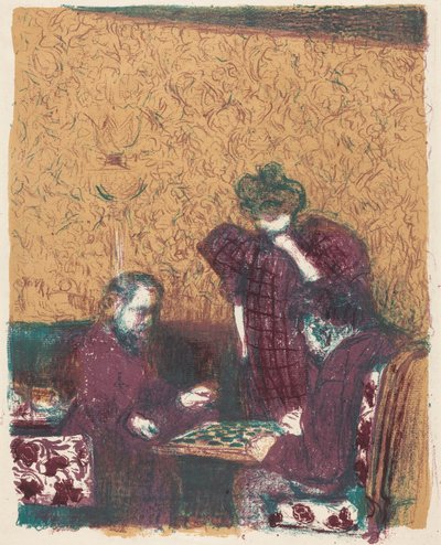 Das Damespiel alkotó: Edouard Vuillard