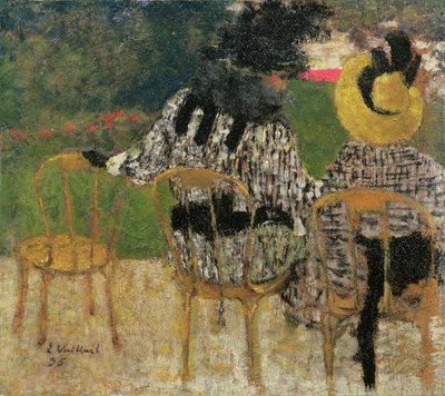 In the Tuileries Gardens, 1895 (olaj, karton) alkotó: Edouard Vuillard