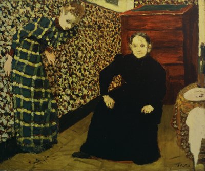 Belső, a művész anyja és nővére, 1893 alkotó: Edouard Vuillard