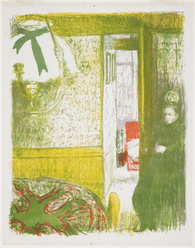 Belső függőlámpával alkotó: Edouard Vuillard