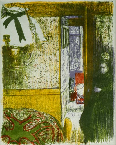 Belső függőlámpával, tájak és belső terek közül; Interieur a la Suspension, Paysages et Interieurs, 1899 alkotó: Edouard Vuillard