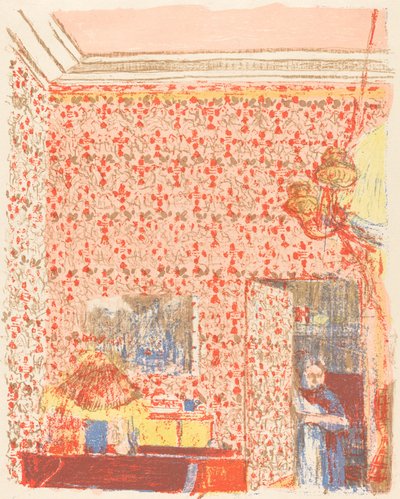 Belső rész rózsaszín tapétával I alkotó: Edouard Vuillard