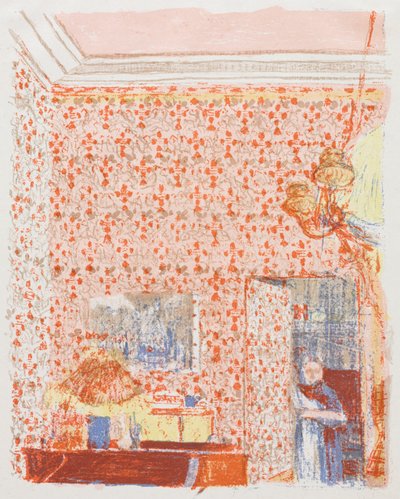Belső rész rózsaszín tapétával I alkotó: Edouard Vuillard