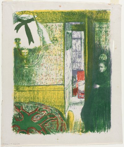 Belső függőlámpával alkotó: Edouard Vuillard