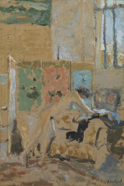 Belső paravánnal, 1909-10 alkotó: Edouard Vuillard