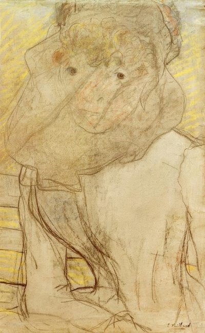 Fiatal nő lila alkotó: Edouard Vuillard