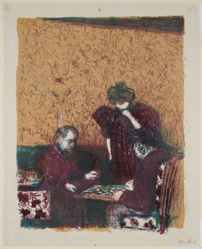 Landschaften und Innenräume: Das Dame-Spiel alkotó: Edouard Vuillard