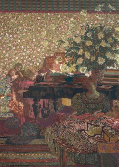 A zongora (A zene) alkotó: Edouard Vuillard