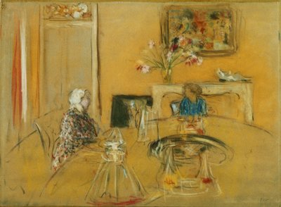 Ebéd a Clayes kastélyban; Ebéd a Chateau des Clayesben, kb. 1935 alkotó: Edouard Vuillard