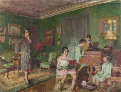 Madame André Wormser és gyermekei, 1927 alkotó: Edouard Vuillard