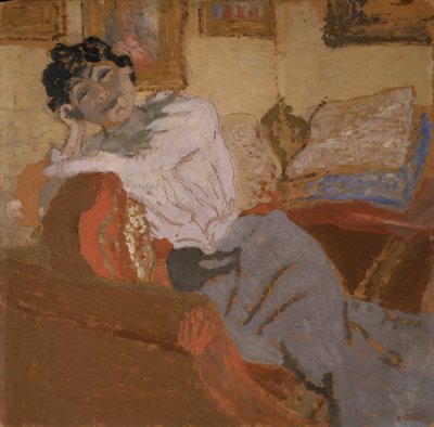 Madame Hessel a kanapén alkotó: Edouard Vuillard