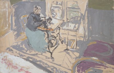 Madame Vuillard a varrógépénél alkotó: Edouard Vuillard