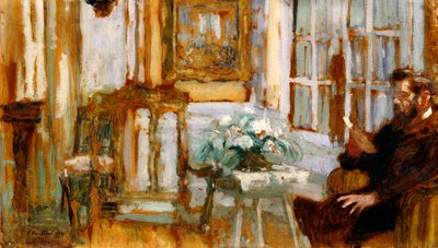 Monsieur Arthur Fontaine a nappalijában, 1904 alkotó: Edouard Vuillard