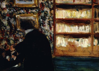 Monsieur Natanson a könyvtárban alkotó: Edouard Vuillard
