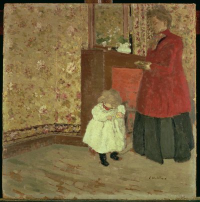 Anya és gyermeke, 1900 alkotó: Edouard Vuillard