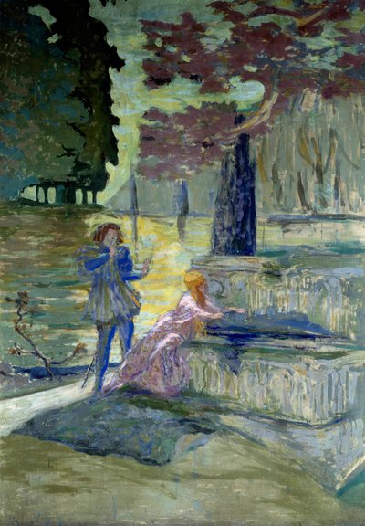 Pelleas et Melisande Illusztráció Claude Debussy (1862-1918) azonos című operájához. Edouard Vuillard (1868-1940) festménye: XX. századi Párizs, A Champs Elysees vígjátéka alkotó: Edouard Vuillard