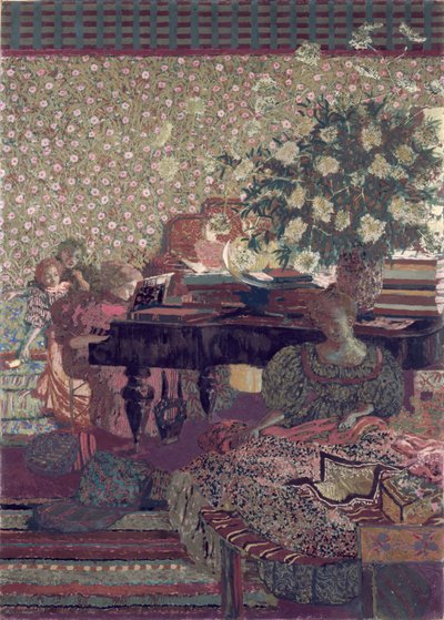 Alakok enteriőrben. A zene alkotó: Edouard Vuillard