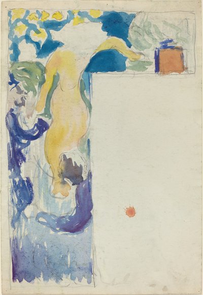 Programterv a Théâtre Libre számára [recto] alkotó: Edouard Vuillard