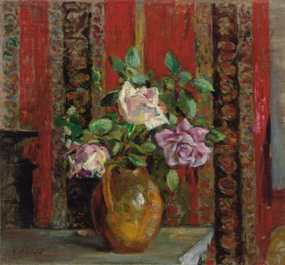 Rózsa egy kancsóban; Rózsák egy kancsóban, 1905 körül alkotó: Edouard Vuillard