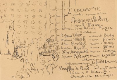 Rosmersholm, 1893. alkotó: Edouard Vuillard