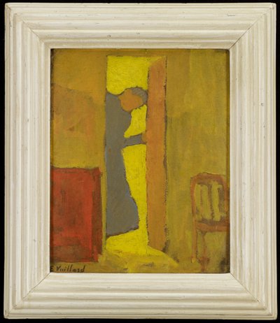 A művész anyja ajtót nyit, 1891–1892 körül (olaj, karton) alkotó: Edouard Vuillard