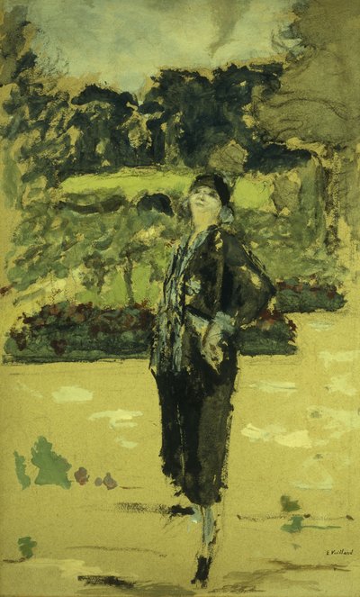A fekete ruha; La Robe Noire, 1920 alkotó: Edouard Vuillard
