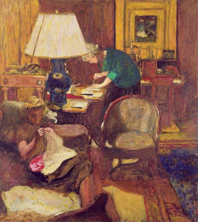 A könyvkészítő (olaj a fedélzeten) alkotó: Edouard Vuillard