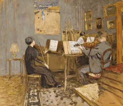 Reggeli koncert, Place Ventimiglia; A reggeli koncert, Ventimiglia hely, 1937-1938 alkotó: Edouard Vuillard