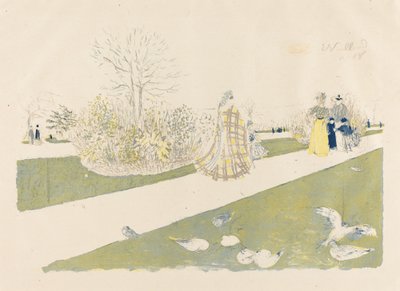 A Tuileriák kertje alkotó: Edouard Vuillard