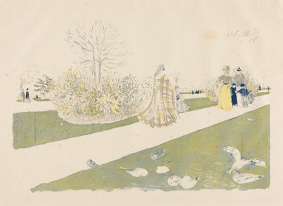 A Tuileriák kertje alkotó: Edouard Vuillard