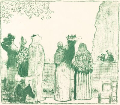 A Tuileriák kertje, 1895. alkotó: Edouard Vuillard