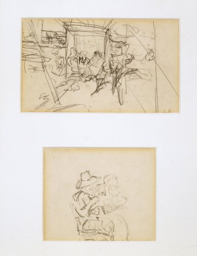 Két tanulmány a sátorhoz alkotó: Edouard Vuillard