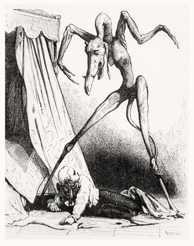 Illusztráció: A szerelmes ördög, 1845 alkotó: Edouard de Beaumont