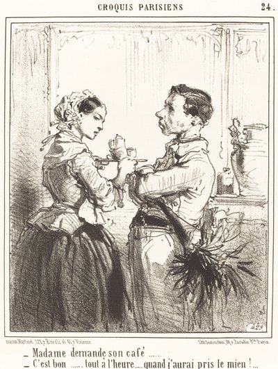 Madame a kávéját kéri alkotó: Edouard de Beaumont