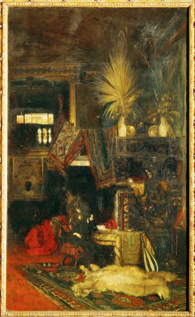 Hans Makart festőművész műtermében ... (festmény vászonra) alkotó: Eduard Charlemont