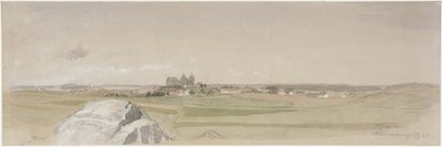 Neidenburg és környékének látképe alkotó: Eduard Gaertner