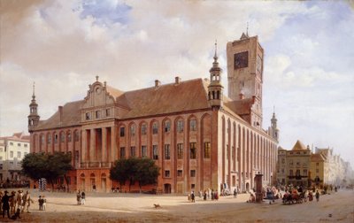 Thorn városháza, 1848. alkotó: Eduard Gaertner