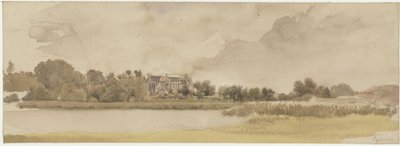 Az Amtssee-tó és a chorini kolostor alkotó: Eduard Gaertner