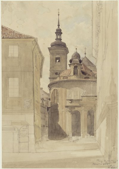 A jezsuita templom Prágában alkotó: Eduard Gaertner