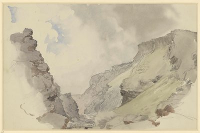 Bevágás egy hegygerincen alkotó: Eduard Gaertner