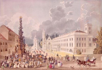 A Hochfürstl. Palota a Schlossplatzon alkotó: Eduard Gurk