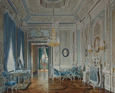 Mária Fedorovna császárné öltözője a Gatchina-palotában alkotó: Eduard Hau