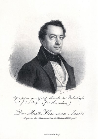 Moritz Hermann von Jacobi portréja 1801-1874, 1837. alkotó: Eduard Hau