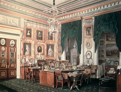 III. Sándor (1845-94) tanulmánya a Gatchina-palotában, 1881 körül alkotó: Eduard Hau