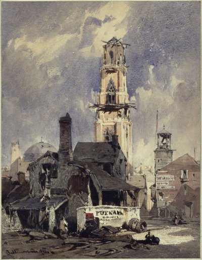 Baltimore látképe alkotó: Eduard Hildebrandt