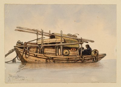 Hajó Hongkongból alkotó: Eduard Hildebrandt