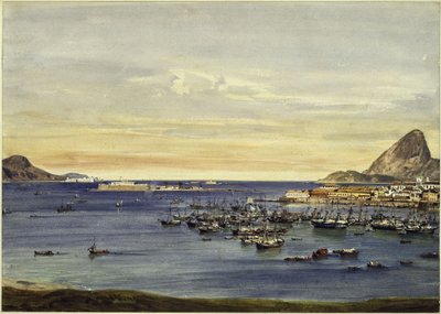 Rio de Janeiro-öböl alkotó: Eduard Hildebrandt